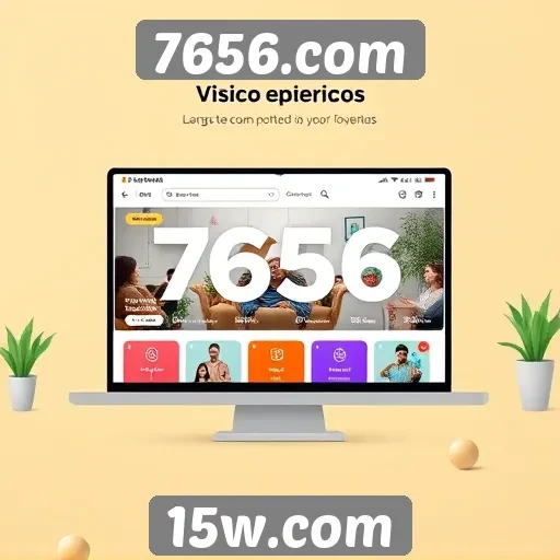 Funcionalidades e design do 7656.com